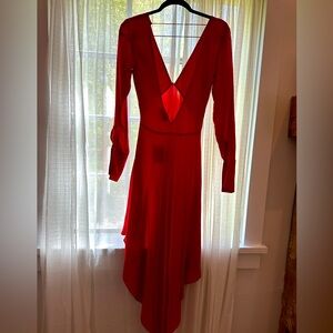 L’ACADEMIE Red Midi Dress size XS
